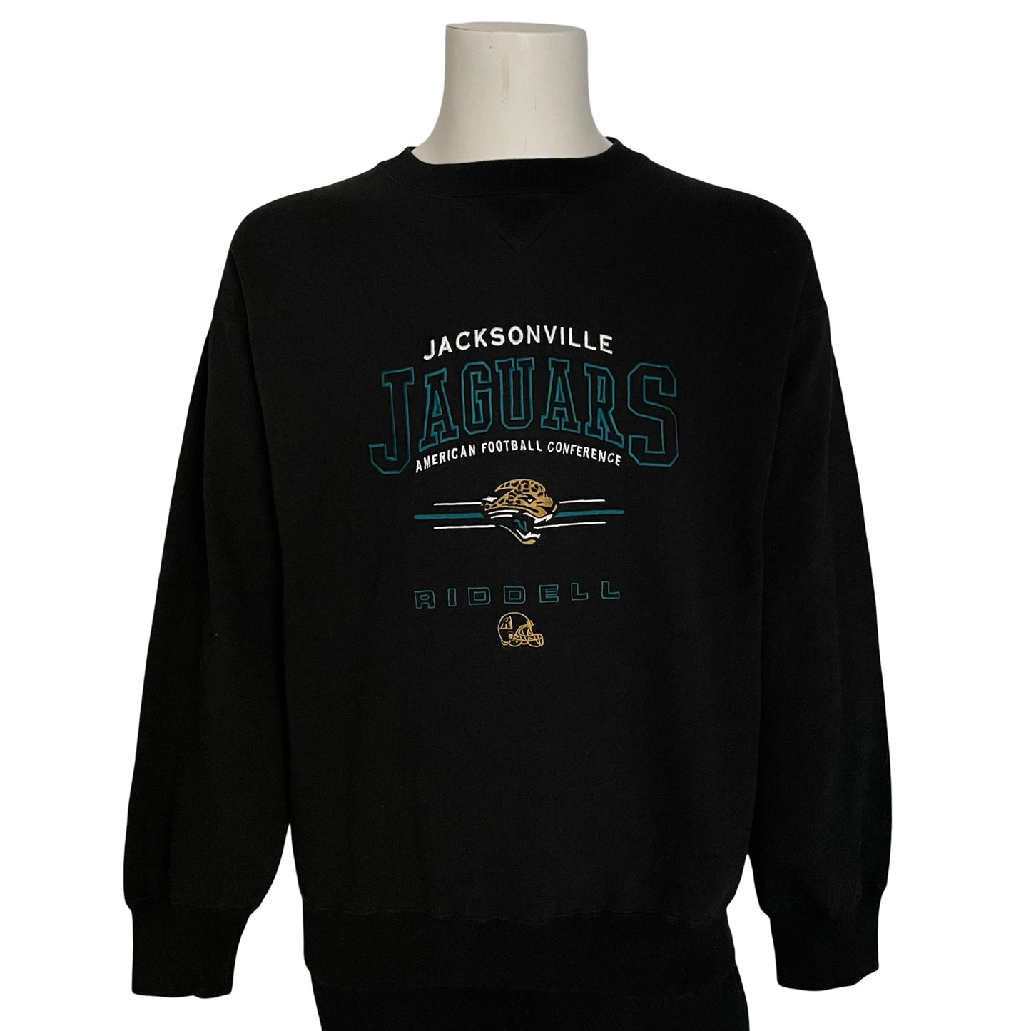 Vintage Jacksonville Jaguars embroidered sweatshirt size LARGE