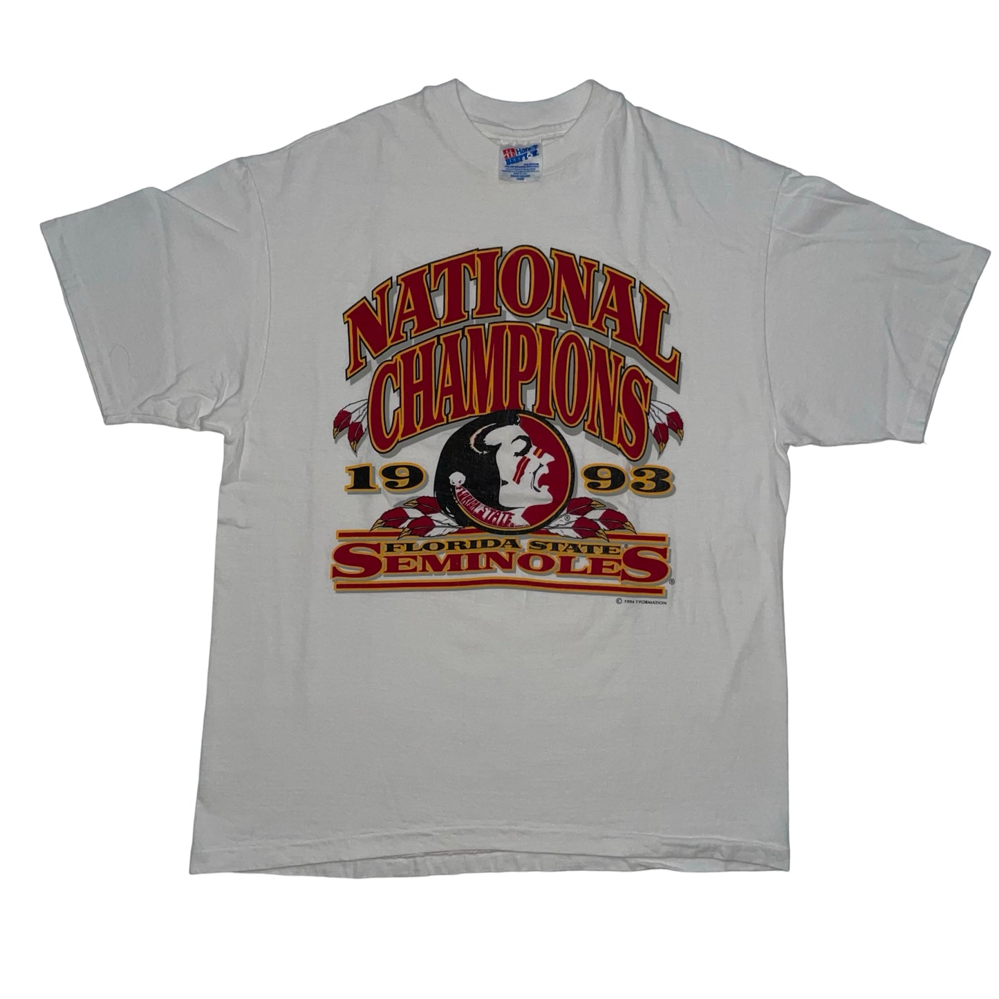 Florida State Seminoles 1993 National Champions shirt size LARGE