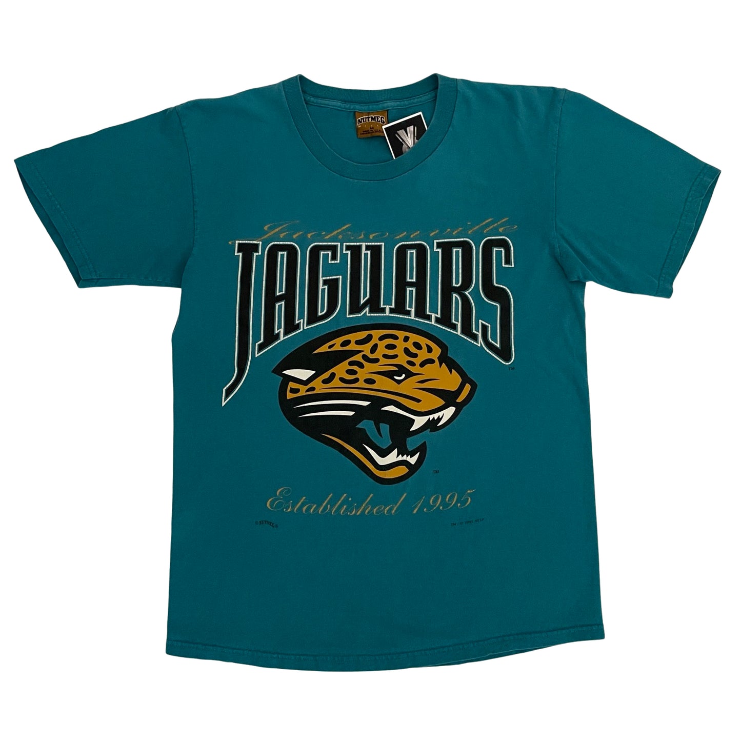 Vintage Jacksonville Jaguars 1995 NUTMEG shirt size MEDIUM