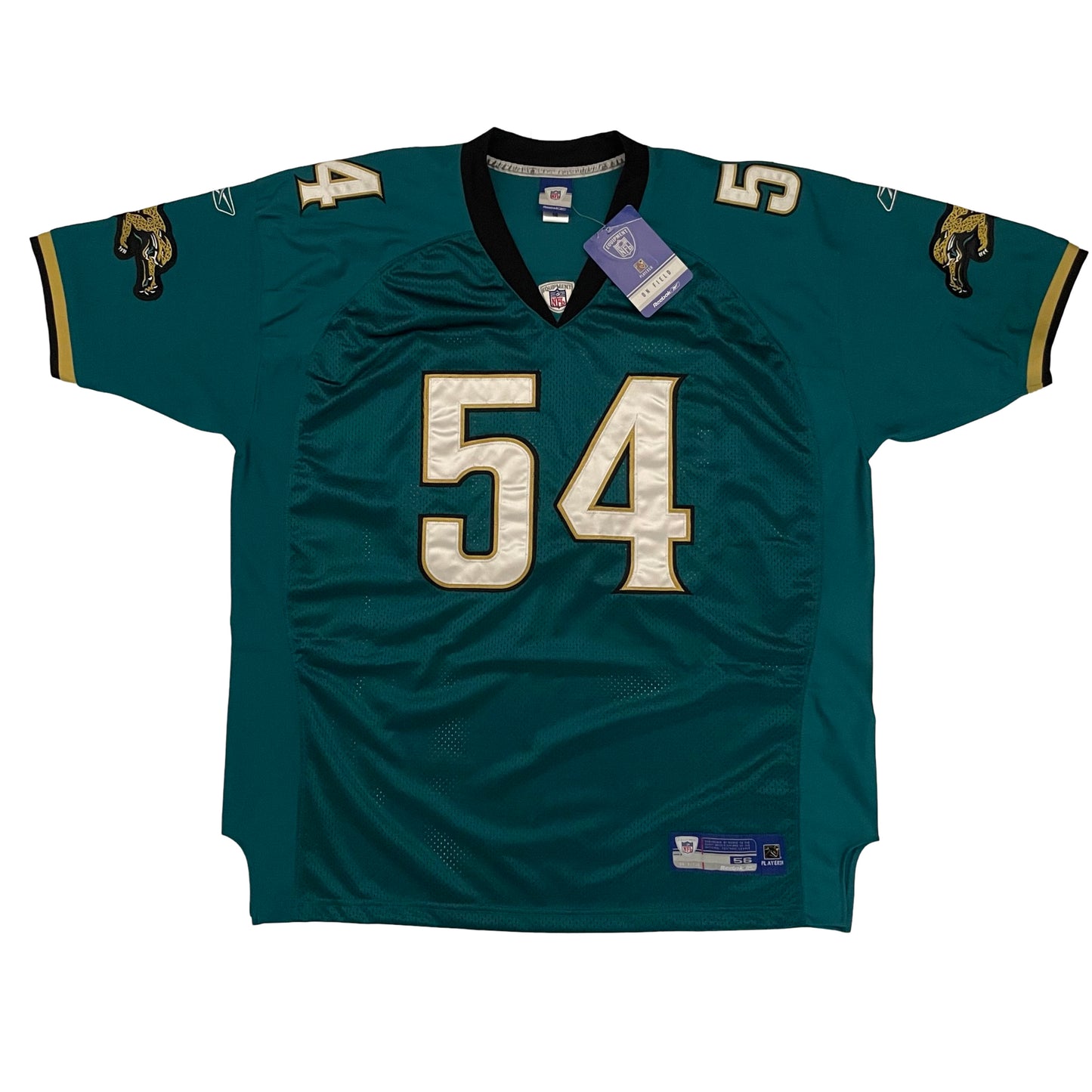 Vintage Jacksonville Jaguars Stitched DEADSTOCK Mike Peterson jersey size 2XL