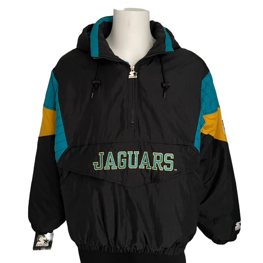 Vintage Jacksonville Jaguars DEADSTOCK banned logo STARTER jacket size XL