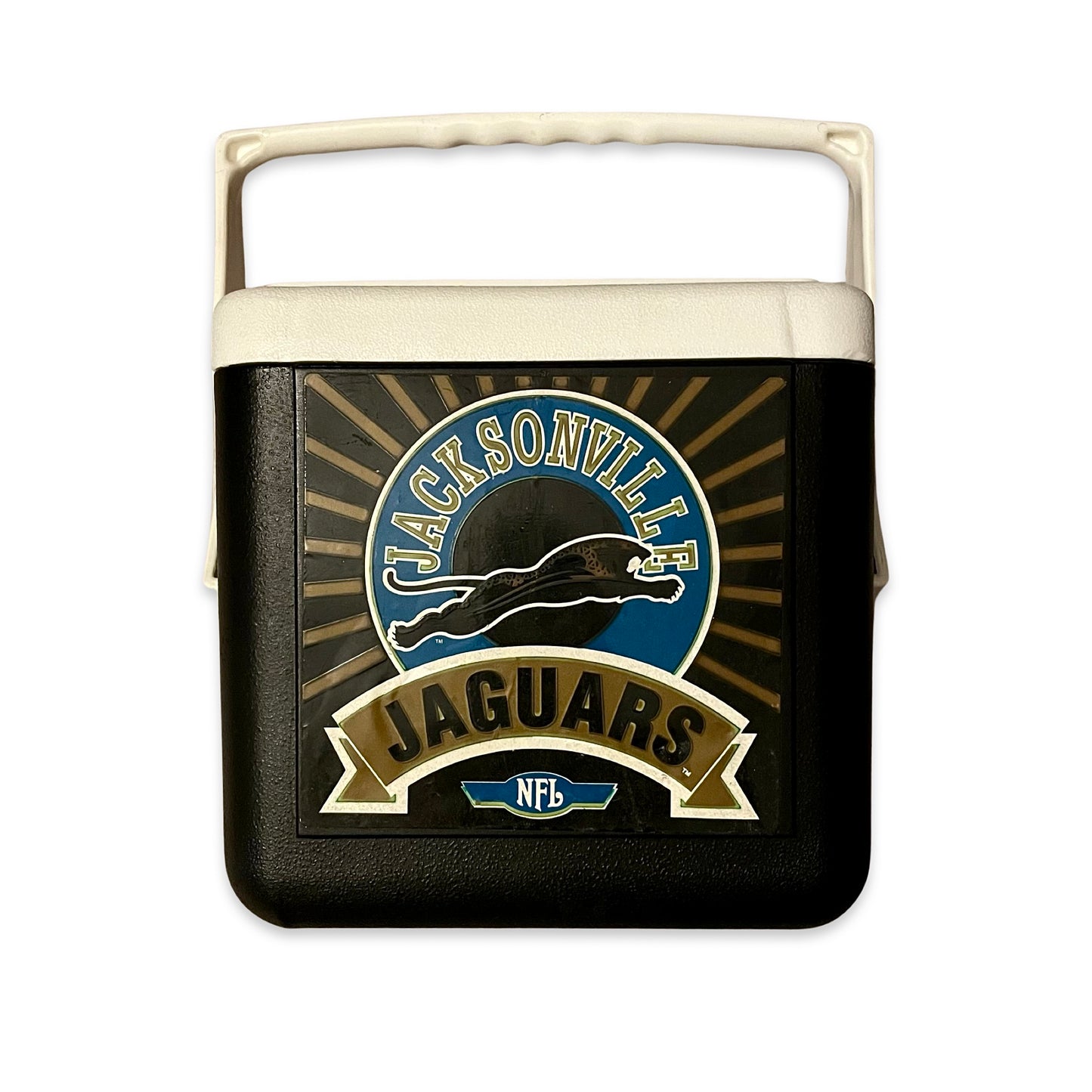 Vintage Jacksonville Jaguars banned logo cooler