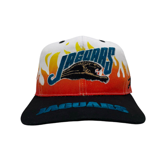 Vintage Jacksonville Jaguars banned logo RARE "On Fire" hat