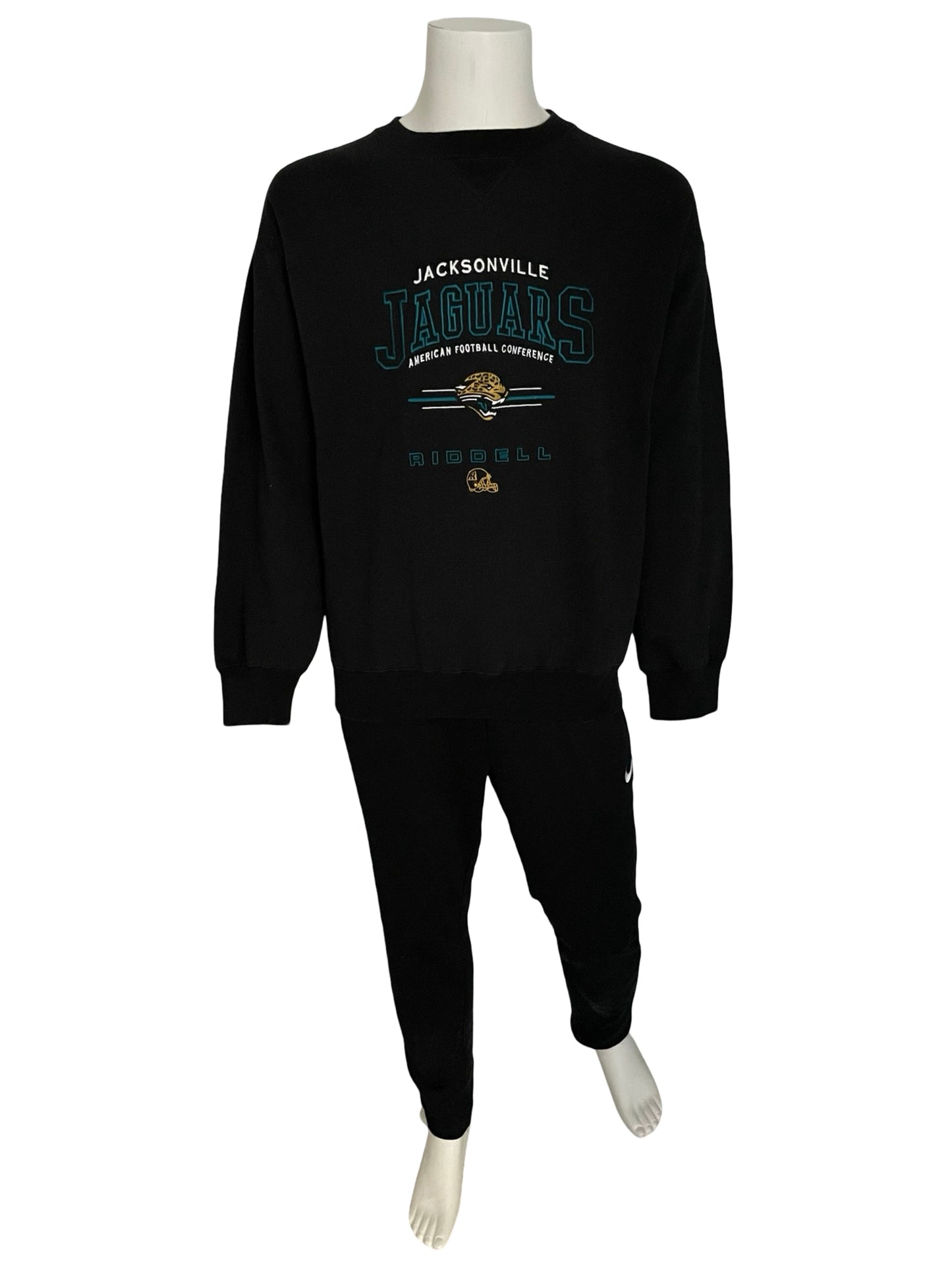 Vintage Jacksonville Jaguars embroidered sweatshirt size LARGE