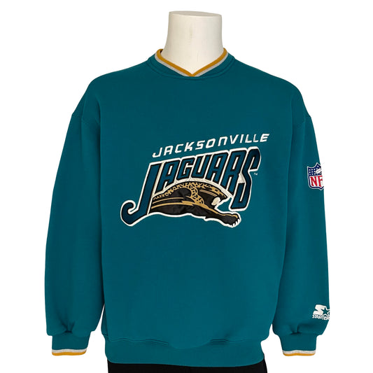 Vintage Jacksonville Jaguars embroidered STARTER sweatshirt size MEDIUM