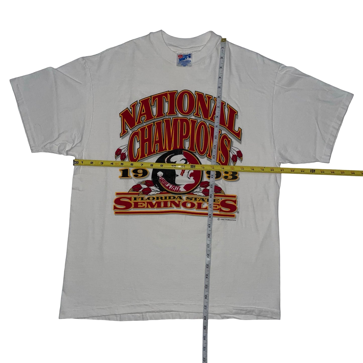 Florida State Seminoles 1993 National Champions shirt size LARGE