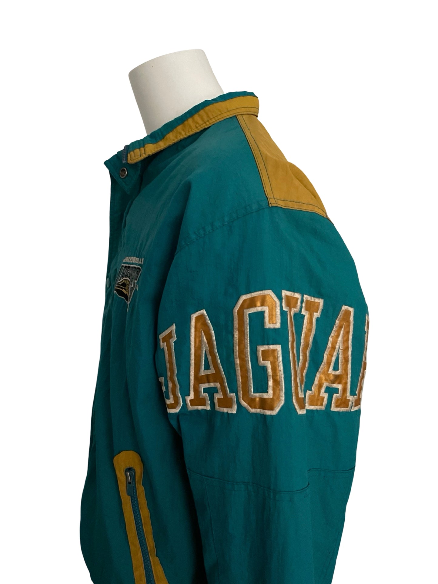 Vintage Jacksonville Jaguars banned logo STARTER jacket size LARGE