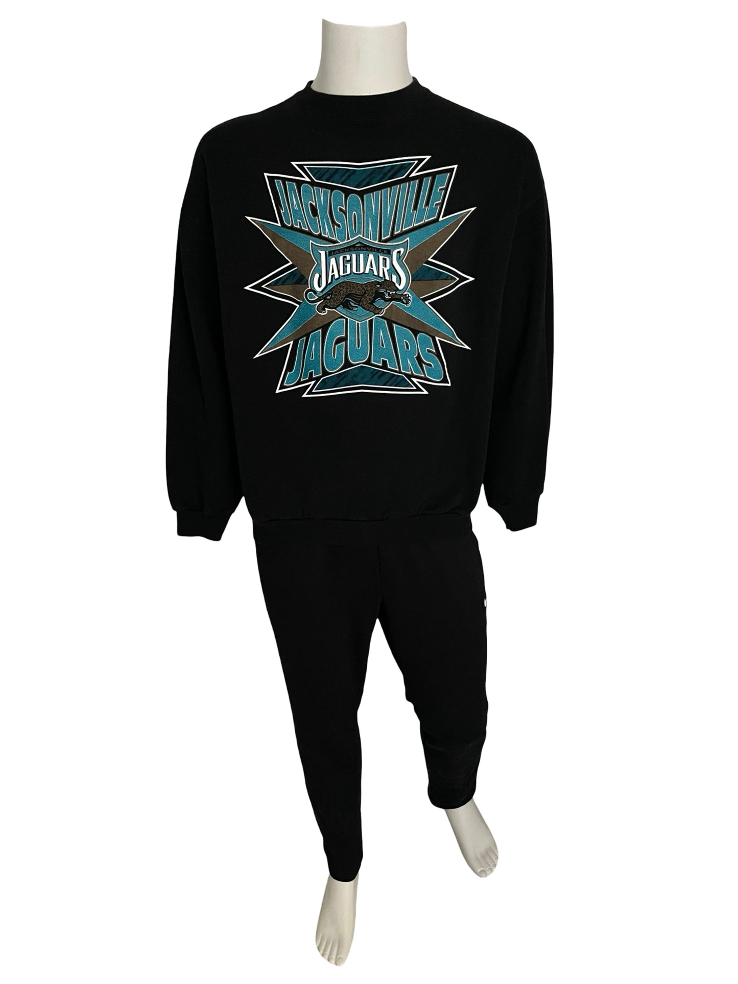 Vintage Jacksonville Jaguars LOGO 7 prowler sweatshirt size LARGE