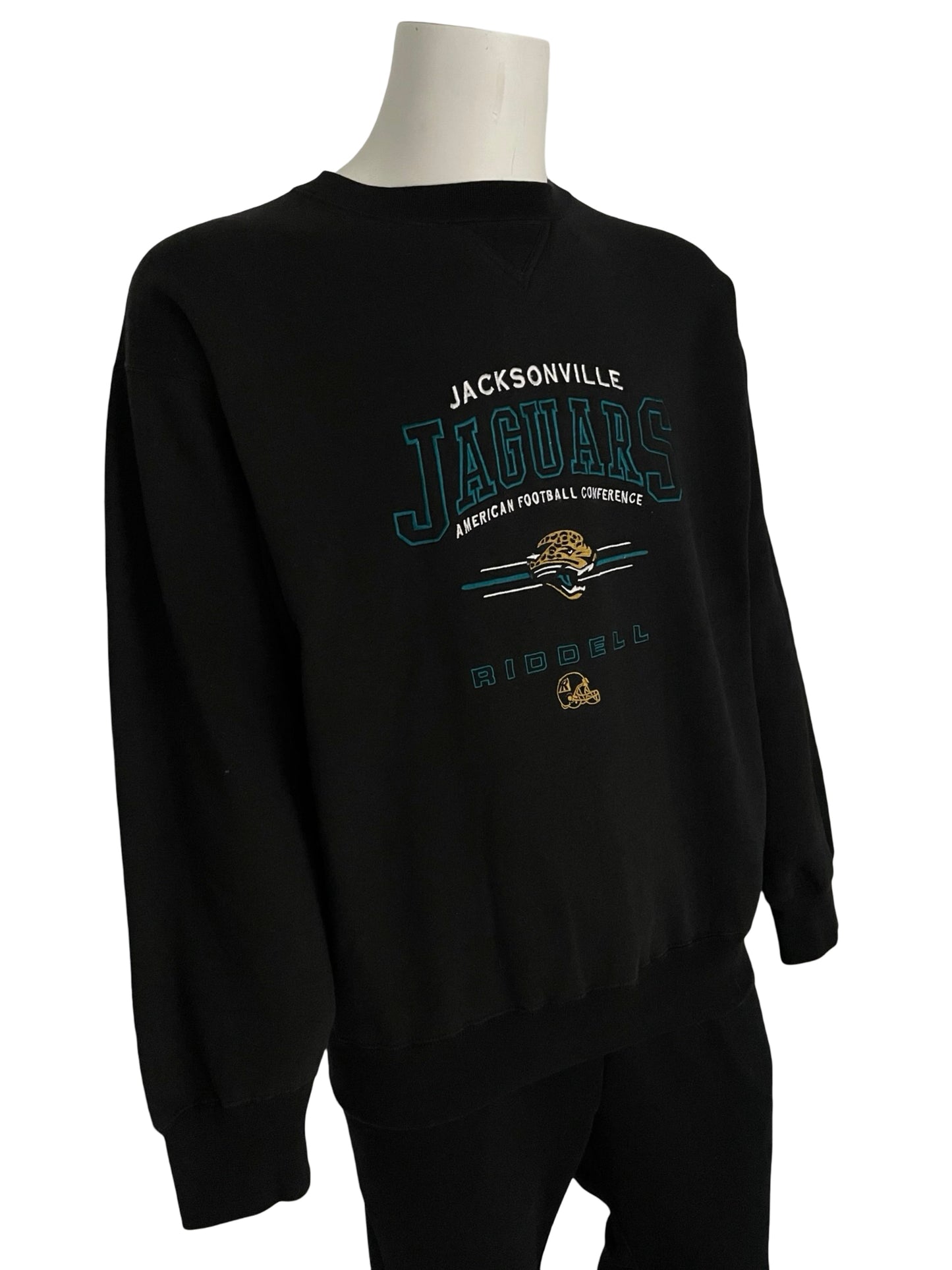 Vintage Jacksonville Jaguars embroidered sweatshirt size LARGE