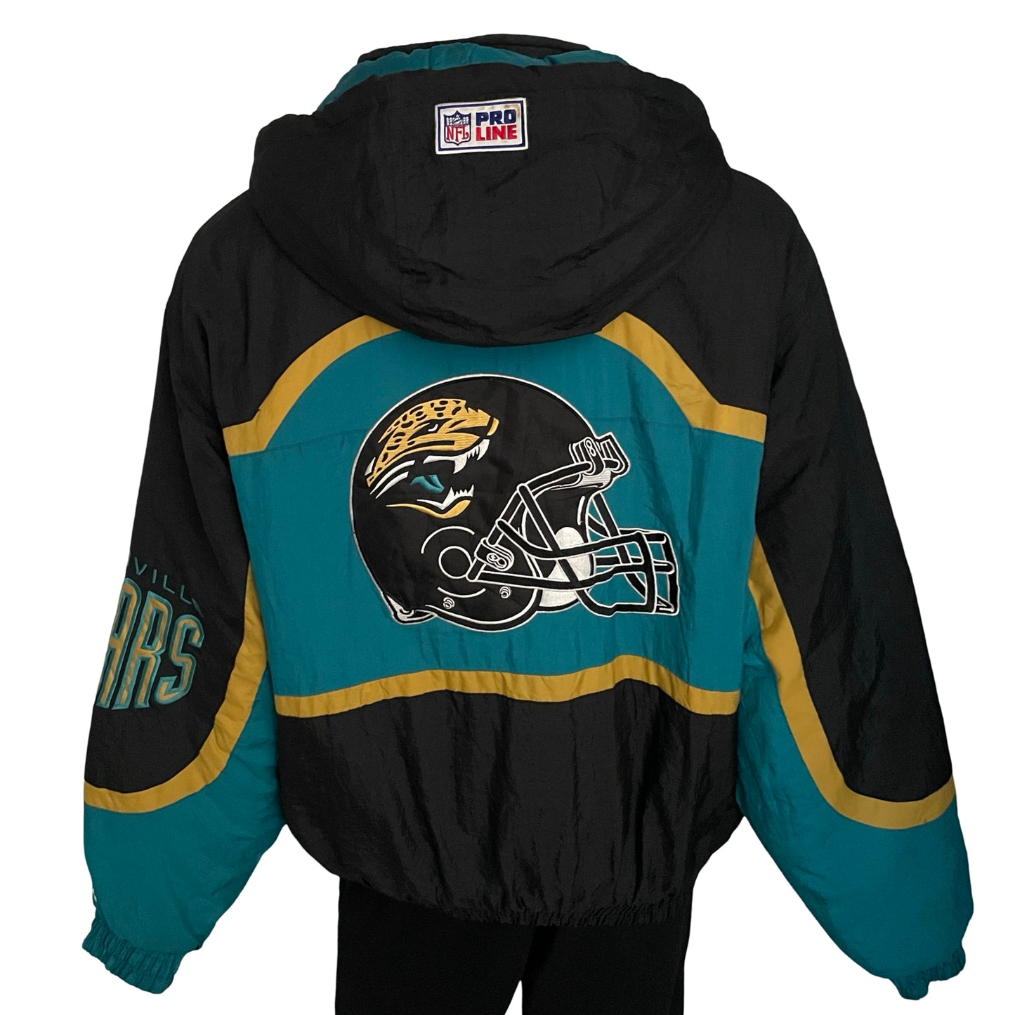 Vintage Jacksonville Jaguars LOGO ATHLETIC puffer jacket size LARGE