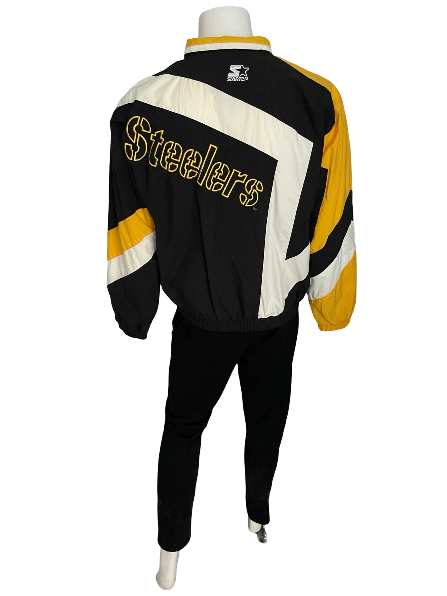 Vintage Pittsburgh Steelers STARTER windbreaker jacket size MEDIUM