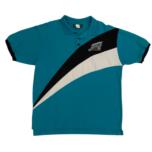 Vintage Jacksonville Jaguars banned logo polo shirt size LARGE