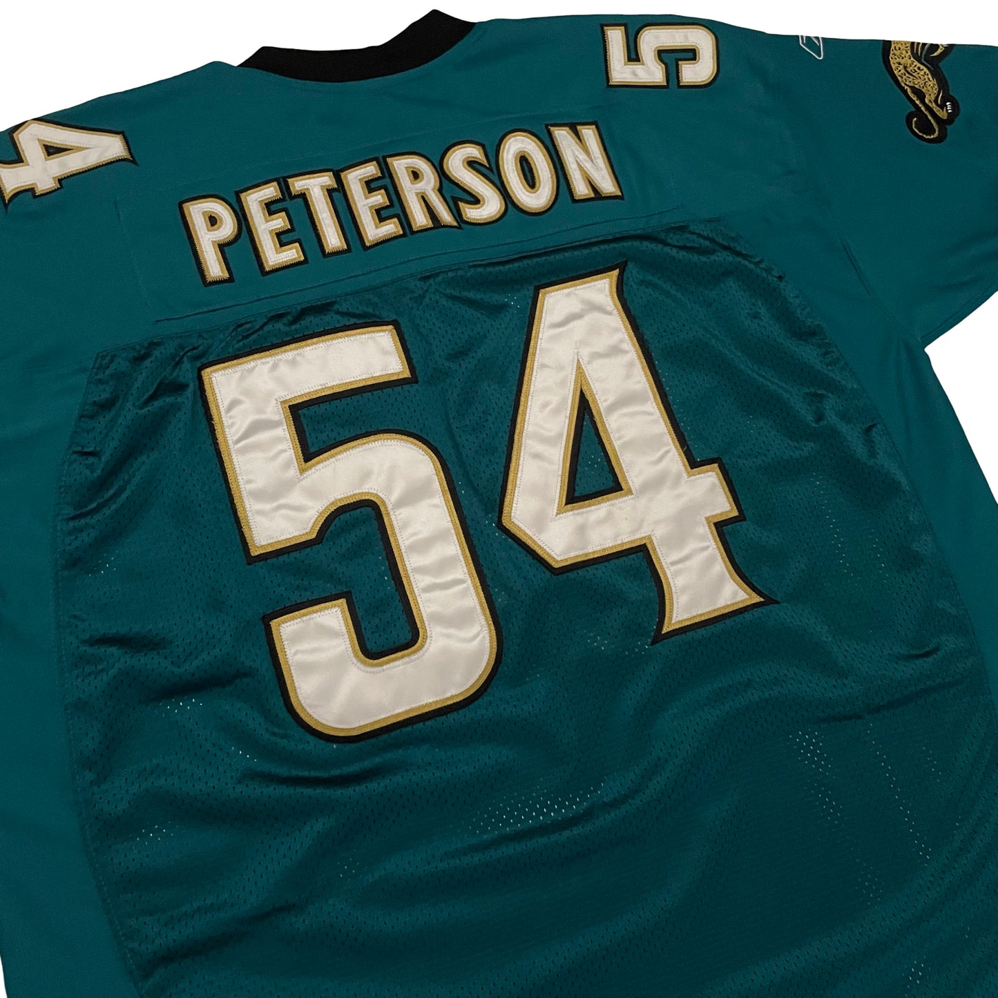 Vintage Jacksonville Jaguars Stitched DEADSTOCK Mike Peterson jersey size 2XL