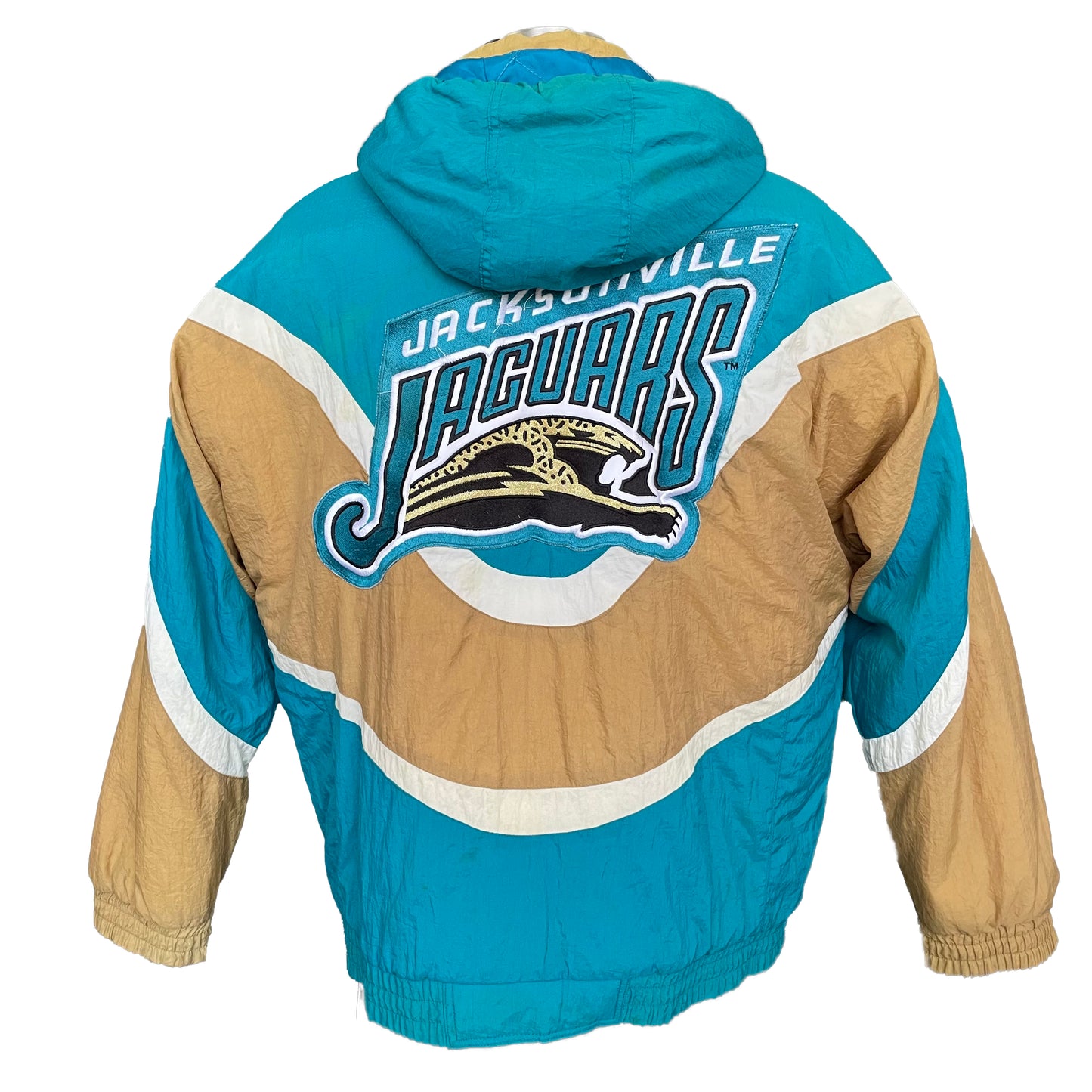 Jacksonville Jaguars APEX banned logo puffer jacket size LARGE