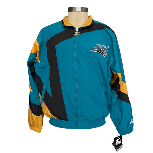 Jacksonville Jaguars STARTER banned logo DEADSTOCK windbreaker size LARGE