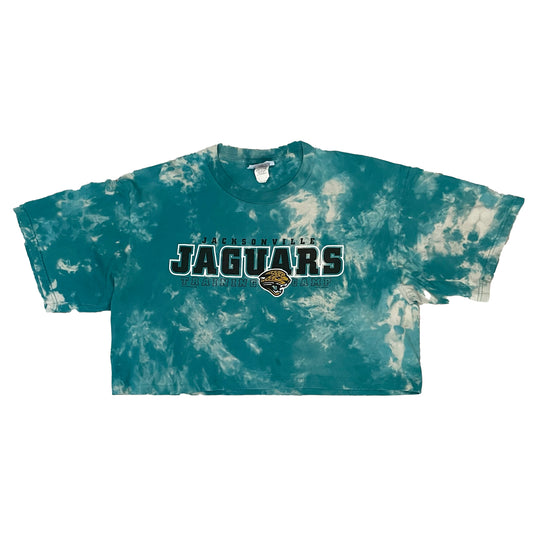 Jacksonville Jaguars tie dye crop top